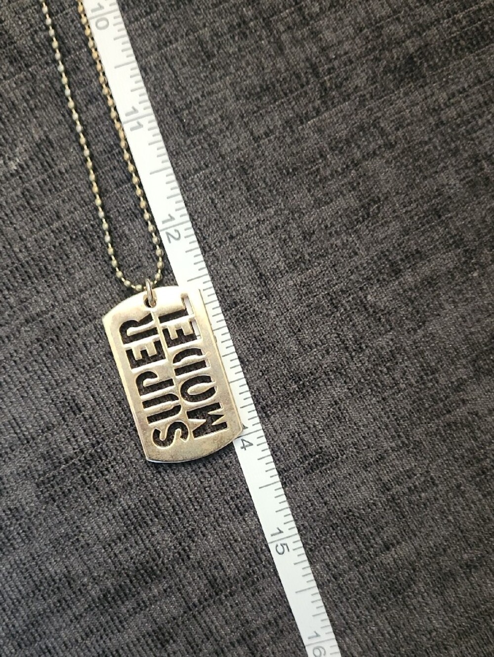 Victoria's Secret 'Super Model' Dog Tag Style Necklace - Picture 5 of 5
